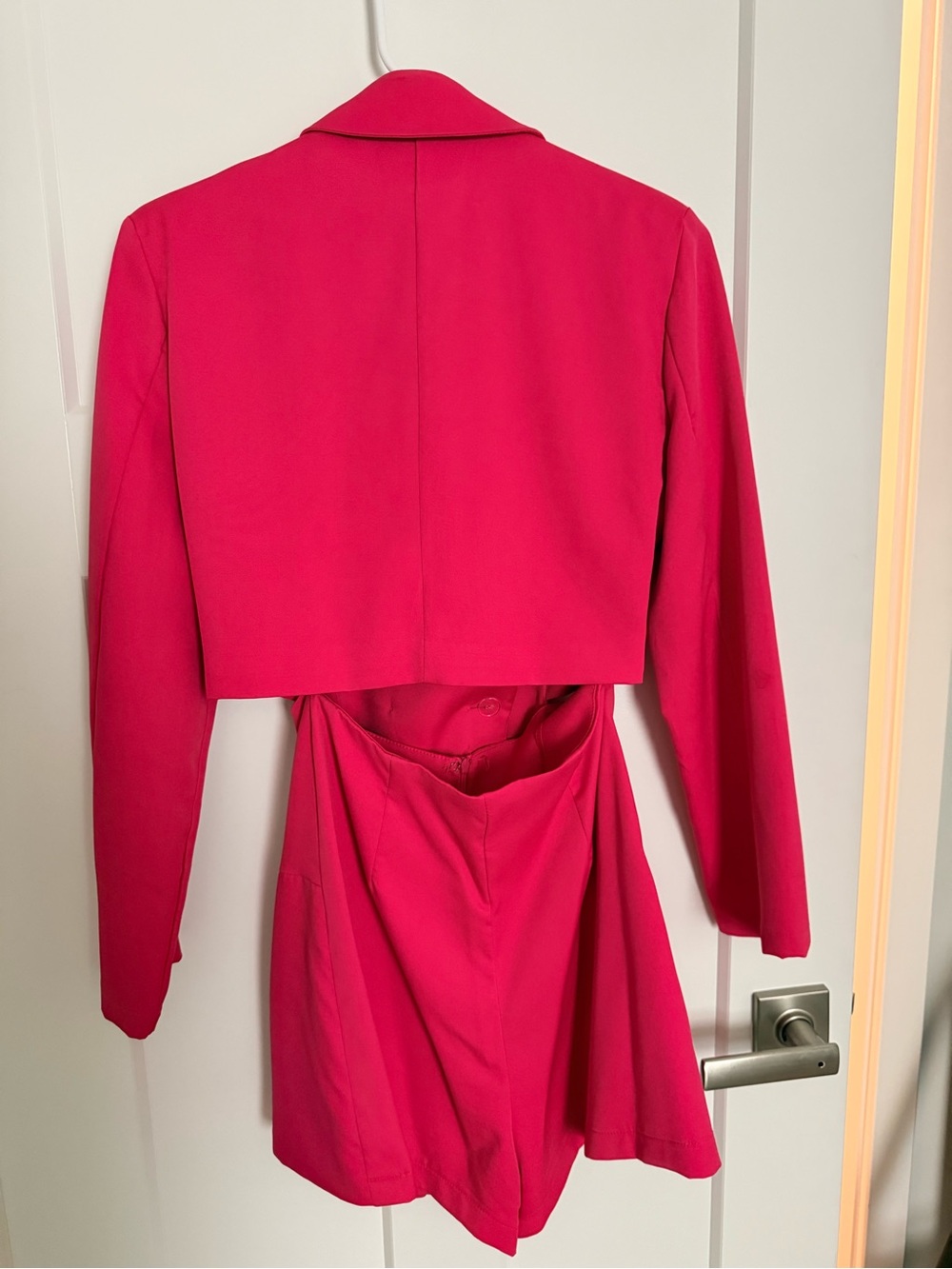 DO+BE Pink Double-Breasted Blazer Romper - Picture 3 of 5